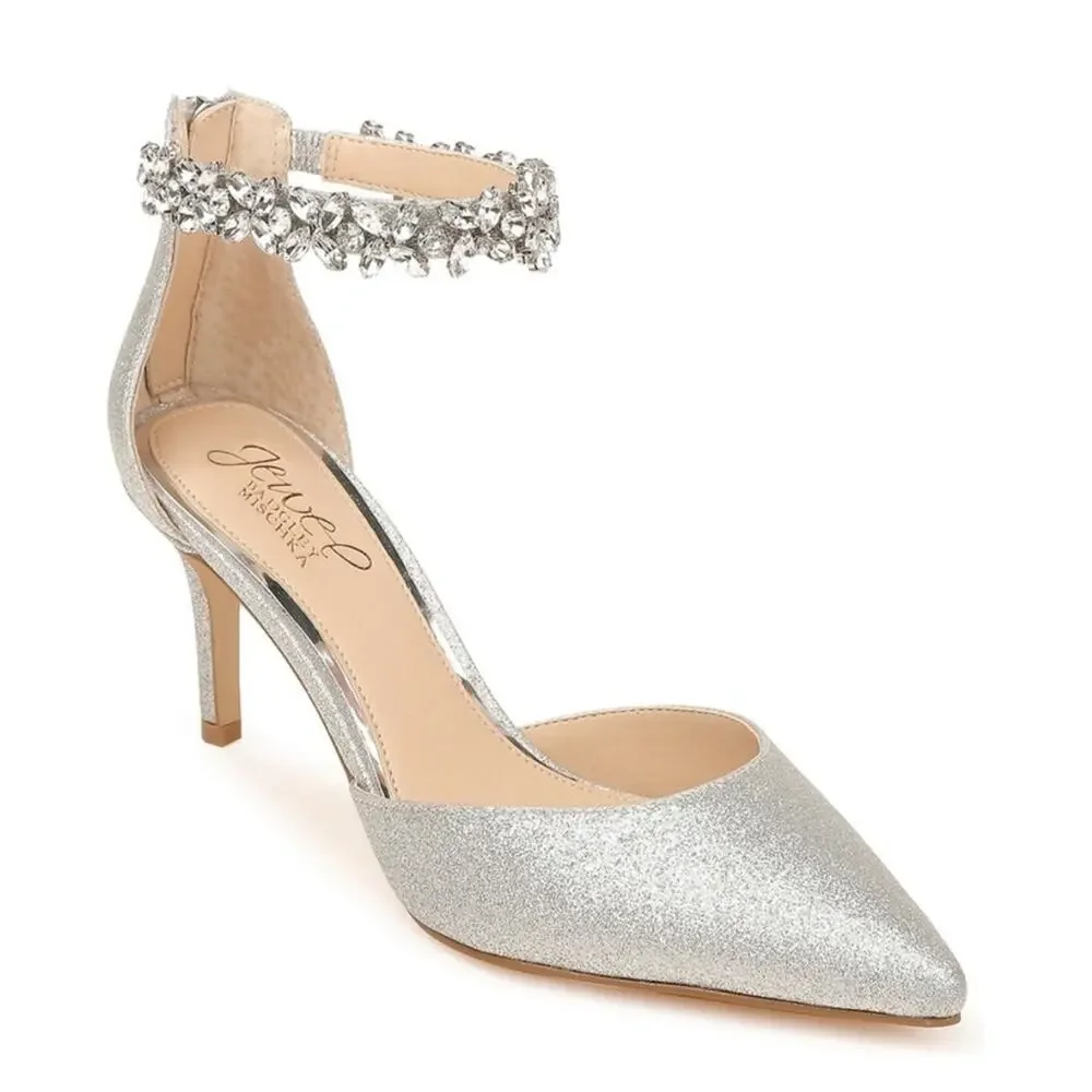 Badgley Mischka Raleigh Glitter PumpsNew $110